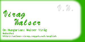 virag walser business card